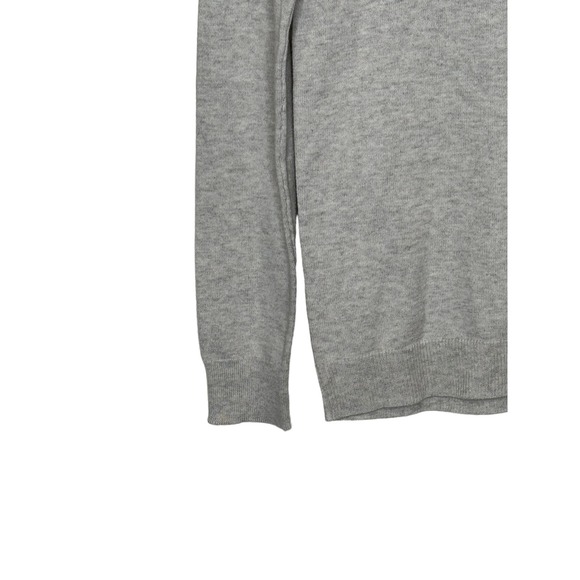 J. Crew Teddie Sweater - Women's Size XS,‎ Gray, Cocktail Logo, 100% Cotton - Picture 3 of 10